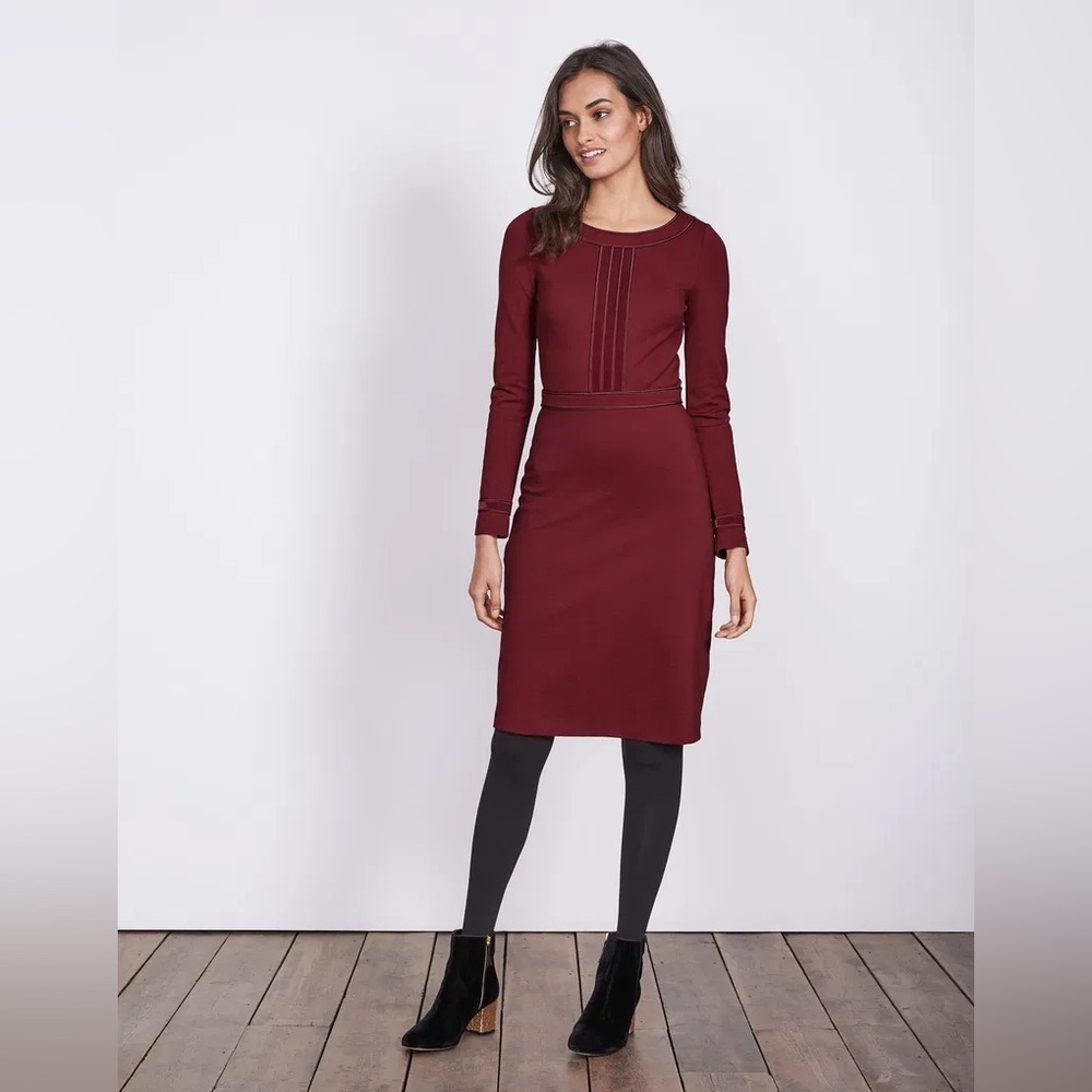 Boden Rich Red Midi Dress